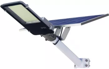 Lampa solara stradala Flippy pentru curte sau strada finisaj lucios rezistent la apa montare prin fixare senzor lumina baterie de liti 