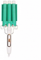 Ondulator Ceramic SIKS cu Trei Elementi Ceramici Incalzire 28 secunde Alb/Verde
