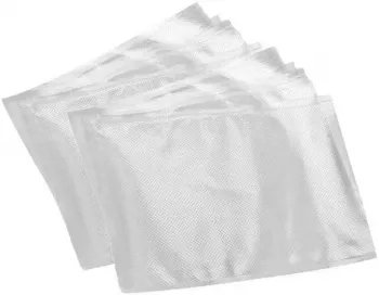 Set 10 x Sac de Vidat SIKS pentru Alimente Transparent 20 x 15 cm 