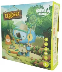 Set camping micutul explorator pentru exterior 3 accesorii vestimentare 9 ustensile de joaca 8 carti educative cu insecte +3 ani multic 