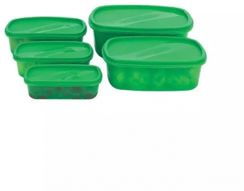 Set SIKS® cu 5 cutii alimentare cu capac pentru orice tip de aliment 
