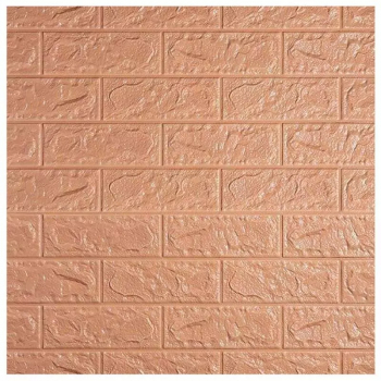 Tapet 3D Autoadeziv SIKS® model caramida in relief cafeniu design modern rezistent la apa usor de curatat dimensiuni 77x 
