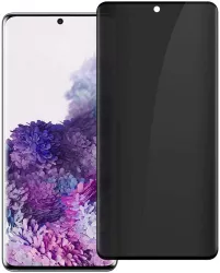 Folie Sticla Securizata Curbata Flippy pentru Samsung Galaxy S20 Plus Full Glue Privacy Negru 