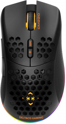 Mouse de gaming wireless RGB ultralight DELTACO GAMING DM220 4800 DPI 70g SPCP6651 1000Hz negru