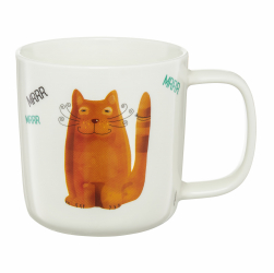 Cana portelan 370ml model pisica alb AMBITION Pets 