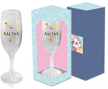 Pahar sampanie 170ml Best wishes Mom Bg-Tech 