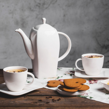 Serviciu servire ceai sau cafea 17 piese 6 persoane portelan AMBITION Fala 
