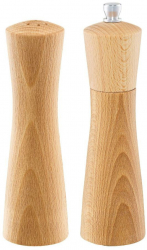 Set 2 piese rasnita piper 15cm si solnita lemn maro AMBITION Duett 
