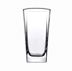 Set 6 pahare inalte 290ml sticla PASABAHCE Carre-Baltic 