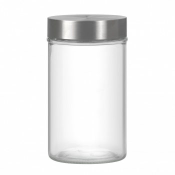 Borcan depozitare cu capac inox 1L rotund DOMOTTI Milos 