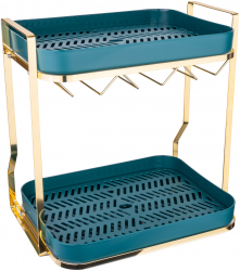 Organizator bucatarie TRENDY and rsquo S 36X25X36 CM verde-gold 