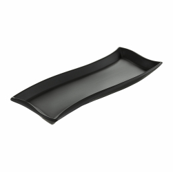 Platou servire 26x10cm portelan negru AMBITION Salsa 