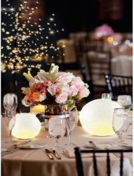 Glob Craciun Decorativ Led diametru 12 cm lumina Alb cald 