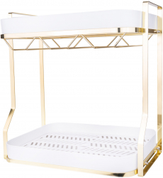 Organizator bucatarie TRENDY and rsquo S 36X25X36 CM alb-gold 