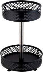 Organizator bucatarie rotund cu doua nivele 38x26x8 cm 