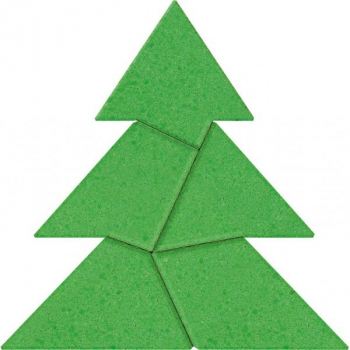 Joc puzzle IQ game din piatra Christmas Tree 