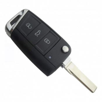 Cheie Auto Completa Techstar® Volkswagen MQB Golf MK7 T-Roc Octavia 3 Butoane 434Mhz HU167 Negru 