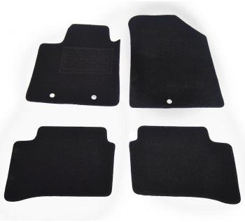 Covorase auto din mocheta Hyundai I10 08/2013- Negru set de 4 bucati 