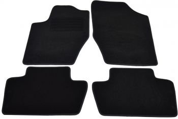 Covorase mocheta Citroen C4 11/2004-10/2010 Negru set de 4 bucati