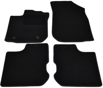 Covorase mocheta Dacia Logan 11/2012- Negru set de 4 bucati