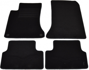 Covorase mocheta Mercedes Clasa A W176 4/5USI 10/2012- Clasa B W246 2011- Clasa CLA Negru set de 4 bucati