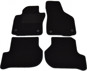 Covorase mocheta Seat Leon 9/2005-05.2012 Negru set de 4 bucati 