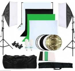 Kit 2 softbox suport 2x3m 4x panze VANG 2x 135 W + reflectoare + geanta 