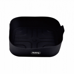 Matrita silicon for Airfryer Rosberg R51980SSN 18x18x5 cm Negru 