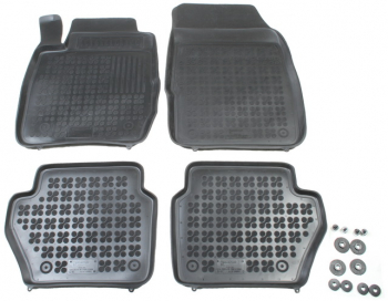 Set covorase auto din cauciuc Ford Fiesta VII JA 2008-2017 presuri tip tavita marca Rezaw Plast polietilena PE 