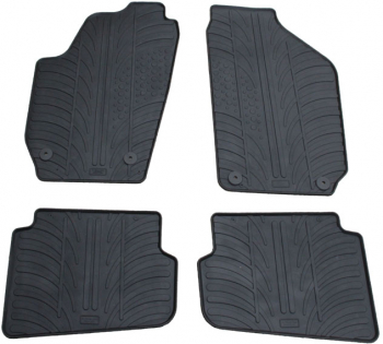 Set covorase auto din cauciuc Skoda Fabia 1 2002-2007 si Fabia 2 din 3/2007-2014 Gledring 4 buc. 