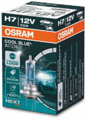 Bec H7 OSRAM 64210CBN 12V 55W COOL BLUE INTENSE NextGen cu pana 100 mai multa lumina albastru Px26d Omologare ECE pana la 100 