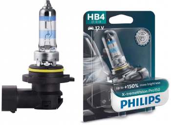 Bec HB4 9006 PHILIPS 99ZS319P 12V 51W X-tremeVision Pro150 cu pana 150 mai multa lumina P22d ECE 1 buc. 