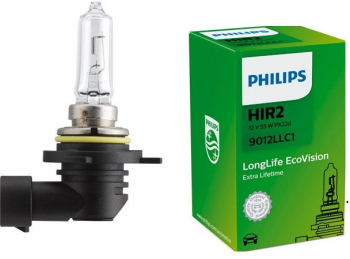 Bec HIR2 9012 PHILIPS 99ZS327P 12V 55W longlife ecovison PX22D ECE 1 buc. 