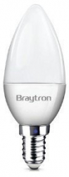 Bec led tip lumanare E14 7w lumina rece 6500k 560 lm c37 pls BR-7W.C37.E14 Braytron smartsistem 