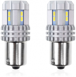 Bec pozitie ciresa auto tip LED UltraBright Canbus R5W 12V-24V BA15s 12 LED SMD 3020 2 buc. 
