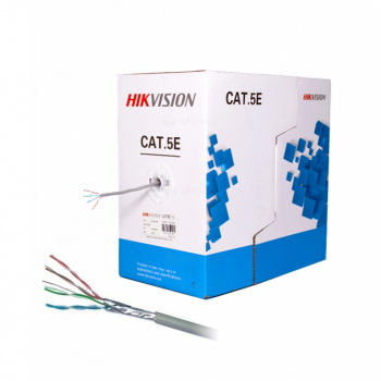 Cablu de retea UTP cat 5E DS-1LN5E-E/E rola lungime 305m diametru 0.82A± 0.04mm culoare gri Hikvision 