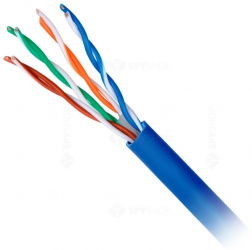 Cablu de retea UTP CAT5e cupru integral 4X2XAWG24/1 HSEKF424P1 Schrack rola 305 m 