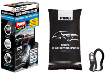 Dezumidificator auto Pingi Mega absoarbe si retine umezeala ca un magnet tip saculet 1Kg absorbant umiditate 