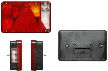 Lampa auto BestAutoVest pentru remorca 218x141x54mm 12/24V partea Dreapta cu mers inapoi si lampa numar 