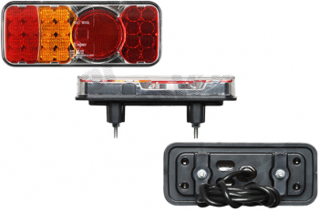 Lampa auto BestAutoVest pentru remorca cu leduri stanga 12/24V 200x85x40mm cu lumina ceata 1 buc. 