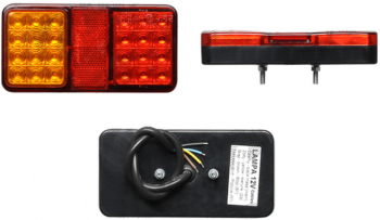Lampa auto BestAutoVest pentru remorca partea Dreapta/ Stanga led 12V 149x74x26mm rosu galben 1 buc. 