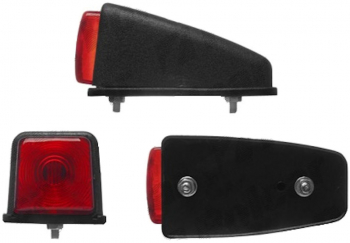 Lampa gabarit auto BestAutoVest 12/24V culoare Rosie 52x47x102mm fixare cu suruburi 