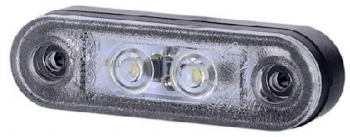 Lampa gabarit auto BestAutoVest 12/24V ovala Alba cu led 80x23mm 1 buc. 