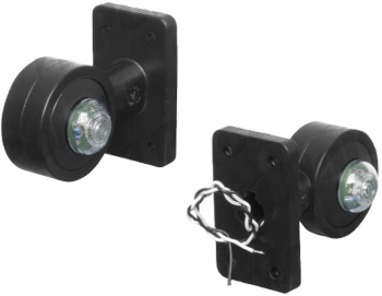 Lampa gabarit auto BestAutoVest 12V/ 24V cu LED cu brat de 65mm Dreapta Rosu- Alb