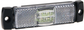 Lampa gabarit auto BestAutoVest 12V/ 24V cu LED dreptunghiulara Alba 97x30x12mm cu cablu 1 buc. 