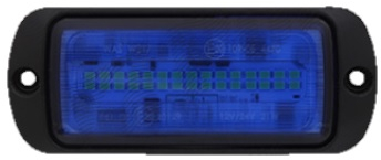 Lampa gabarit RapidAuto 99SO047E 12/24V dreptunghiular 30xLED albastru Latime 113 mm Inaltime 46 mm Adancime 16 mm ECE 