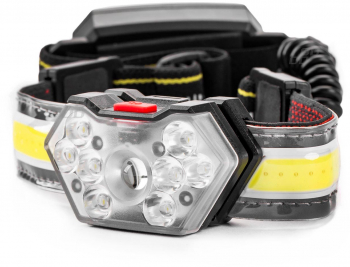 Lanterna de cap cu COB LED 6500K cu acumulator AMiO LH04 