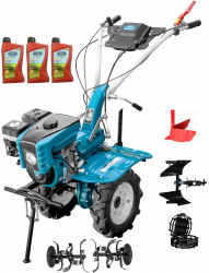 Motocultor Profesional Dakard HS 1000B New 7 CP Capota cu Far Roti Metalice Plug Reversibil Rarita Reglabila 