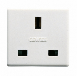 Priza standard UK 2 module priza Anglia 13A 2P+E SY/AL GW20208 Gewiss 
