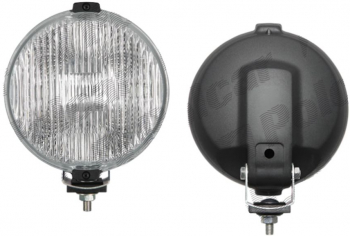 Proiector auto Wesem 12/24V rotund bec H3 partea stanga/dreapta 183x97mm cu lumina de ceata sticla alba carcasa neagra 1 buc. 